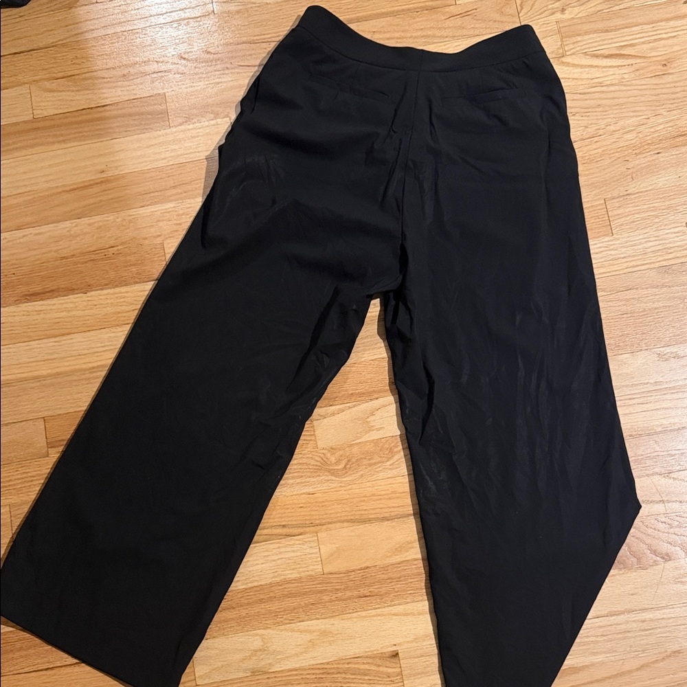 Delancy Classic Black Wide-Leg Women's Pants - Picture 4 of 4